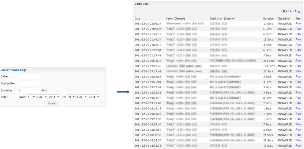 Voice logs
